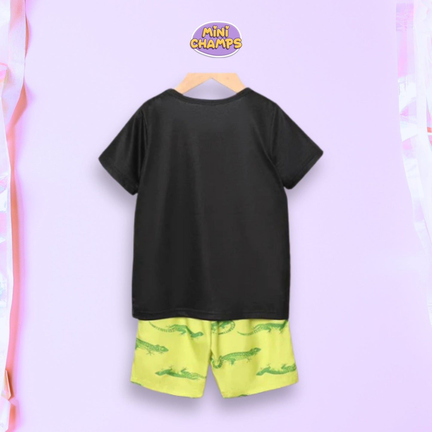Black Lemon Dragon Short Set